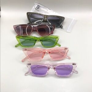 Cat eye sunglasses bundle lot 5 Vanlinker Quay Australia Sojos Trendy Colorful